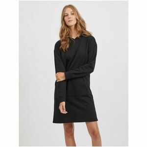 Black Hooded Sweatshirt Dress VILA Rust - Women kép