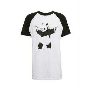 Mister Tee Póló 'Banksy Panda' fekete / fehér kép