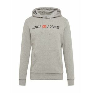 JACK & JONES Tréning póló szürke melír / narancs / fekete kép