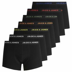 JACK & JONES Boxeralsók fekete / fehér / piros / narancs / sötétzöld kép