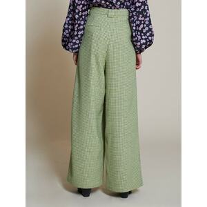 Stella Nova Élére vasalt nadrágok 'Eline' krém / antracit / világoszöld kép
