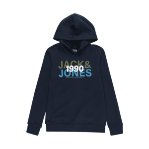 Jack & Jones Junior Tréning póló 'Fade' sötétkék / világoskék / világos sárga / fehér kép