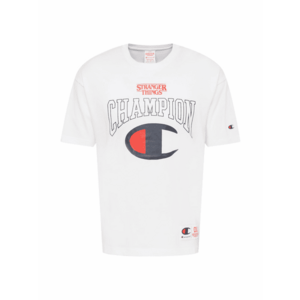 Champion Authentic Athletic Apparel Póló 'X Stranger Things' fehér / tengerészkék / piros kép
