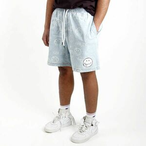 Rovid nadrág Karl Kani Signature Smiley Denim Resort Shorts bleached blue kép