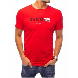 piros férfi póló nulla nyomattal kép