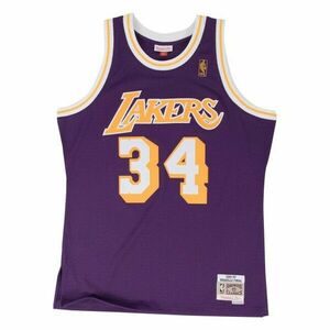 Mitchell & Ness Los Angeles Lakers #34 Shaquille O'Neal Swingman Road Jersey purple kép