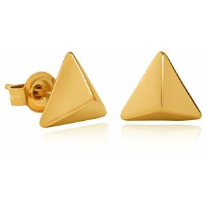 Troli Troli Aranyozott háromszög alakú acél fülbevaló VAAXF063G kép