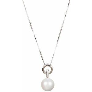 JwL Luxury Pearls JwL Luxury Pearls Ezüst nyaklánc igazgyönggyel JL0454 (lánc, medál) kép