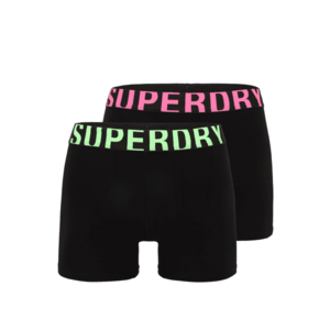 Superdry Boxeralsók fekete / világoszöld / rózsaszín kép