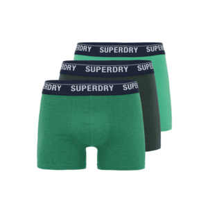 Superdry Boxeralsók sötétzöld / szürke / fűzöld / fehér kép