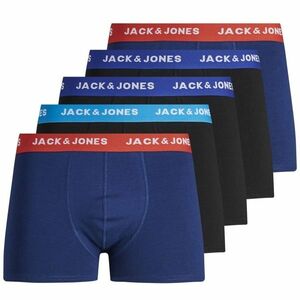 JACK & JONES Boxeralsók fekete / sötétkék / piros / fehér / ciánkék kép