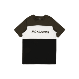 Jack & Jones Junior Póló fehér / fekete / khaki kép