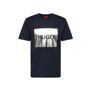 HUGO Póló 'Dolive' ezüst / éjkék kép