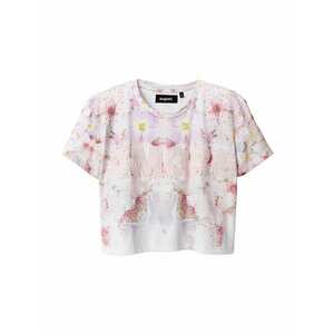Desigual T-Shirt 'NASHVILLE' rózsaszín / fehér / limone / aranysárga / brokát kép