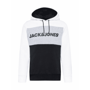 JACK & JONES Tréning póló fehér / szürke / fekete kép