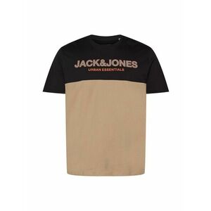 Jack & Jones Plus Póló bézs / fekete / narancs kép