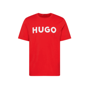 HUGO Póló 'Dulivio' világospiros / fehér kép
