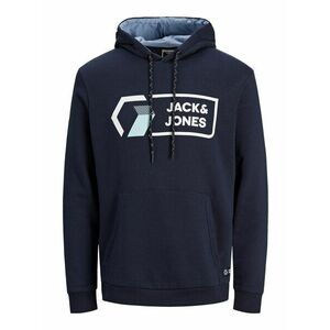 JACK & JONES Tréning póló fehér / tengerészkék / világoskék / azúr kép