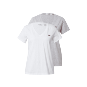 LEVI'S ® Póló '2Pack Vneck Tee' szürke melír / fehér kép
