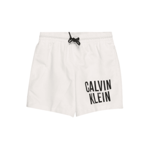 Calvin Klein Swimwear Rövid fürdőnadrágok fehér / fekete kép