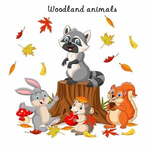 Woodland Animals Falimatrica/Tapéta KP16406 kép