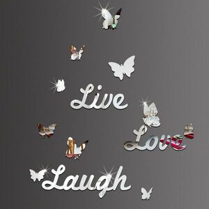 Tükröződő falimatrica-Live, Love, Laugh KP16817 kép