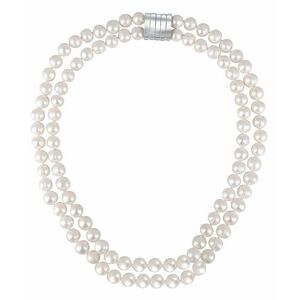 JwL Luxury Pearls JwL Luxury Pearls Dupla nyaklánc fehér igazgyöngyből JL0656 kép