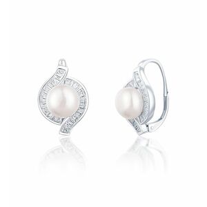 JwL Luxury Pearls JwL Luxury Pearls Gyönyörű ezüst fülbevaló igazgyönggyel JL0718 kép