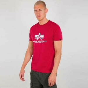 Férfi póló Alpha Industries Basic T-Shirt Dark Red kép