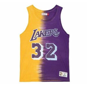 Mitchell & Ness tank top Los Angeles Lakers Tie Dye Cotton N&M Tank purple/yellow kép