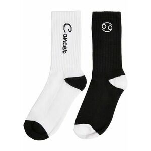 Mr. Tee Zodiac Socks 2-Pack black/white cancer kép