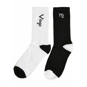 Mr. Tee Zodiac Socks 2-Pack black/white virgo kép