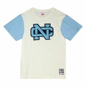 T-shirt Mitchell & Ness University Of North Carolina Color Blocked SS Tee cream kép
