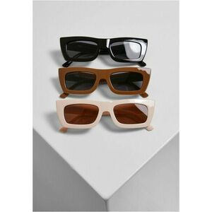 Urban Classics Sunglasses Sanremo 3-Pack black/toffee/whitesand kép