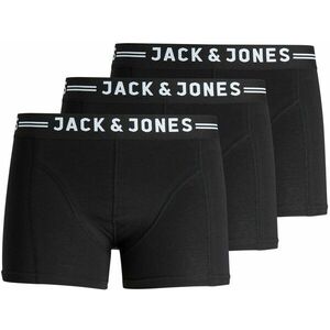 Jack&Jones Jack&Jones 3 PACK - férfi boxeralsó SENSE 12081832 Black Black waistband L kép