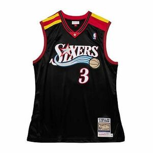 Mitchell & Ness Philadelphia 76ers #3 Allen Iverson Alternate Jersey black kép