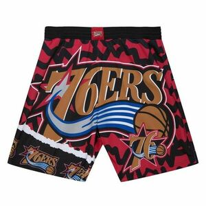Mitchell & Ness shorts Philadelphia 76ers Jumbotron 2.0 Submimated Mesh Shorts red/black kép