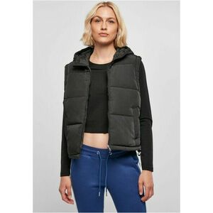 Urban Classics Ladies Recycled Twill Puffer Vest black kép