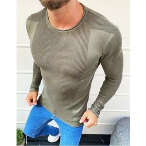 Férfi teljes hosszúságú khaki pulóver kép