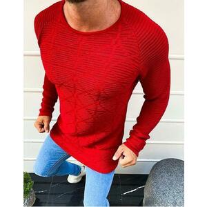 Férfi teljes hosszúságú pulóver piros kép