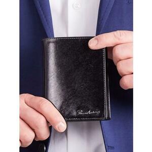 Fekete elegáns függőleges férfi pénztárca kép
