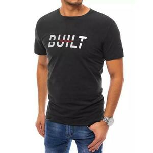 Férfi póló BUILT fekete mintával kép