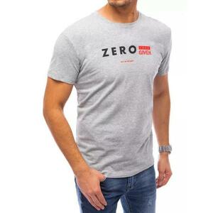 Férfi póló nyomtatott ZERO világos szürke kép