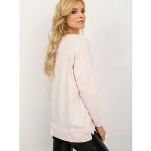 Női pamut pulóver NADIA világos rózsaszínű kép
