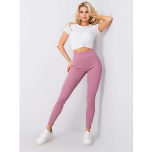 Női bordázott leggings Sanja rózsaszín kép