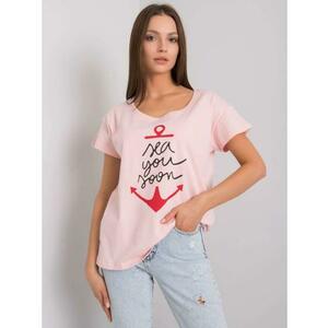 Női nyomtatott póló SILVA világos rózsaszín kép