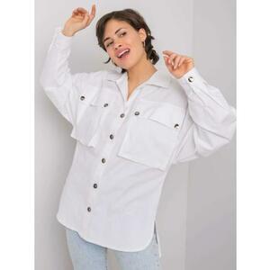 Női ing zsebekkel Elora RUE PARIS fehér kép