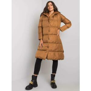 Női steppelt kapucnis kabát STARLET barna kép