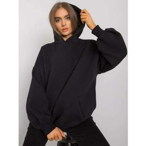 Női kapucnis pulóver MICHELE fekete kép