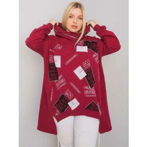 Női plus size pulóver IVES burgundi kép
